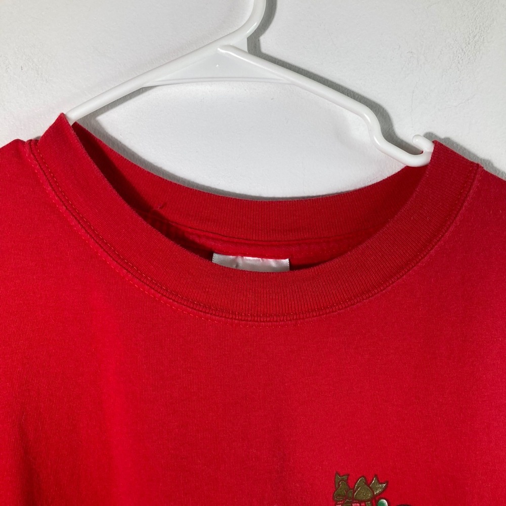 Disney World Mickey Mouse Pluto Christmas Holiday T Shirt Red XXL - Picture 3 of 8